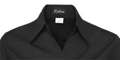 Overhemden/blouses - Valery blouse zwart detail kraag